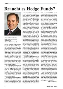 Braucht es Hedge Funds?